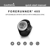 Garmin Forerunner 405 Quick Start Manual