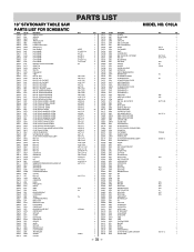 Hitachi C10LA Parts List