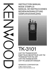 Kenwood TK-3101 Operation Manual