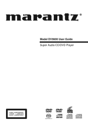 Marantz DV9600 DV9600 User Manual