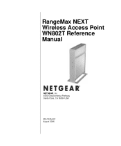 Netgear WN802T-100NAS Reference Manual