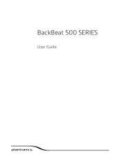 Plantronics BackBeat 500 User Guide