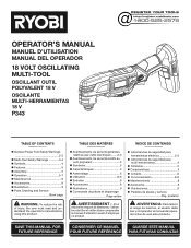 Ryobi P1819 Operation Manual 2