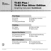 Texas Instruments TI-83-Plus User Manual