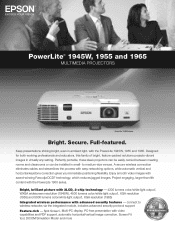 Epson 1945W Product Specifications