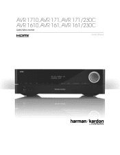 Harman Kardon AVR 1610 Owners Manual