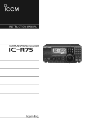 Icom IC-R75 Instruction Manual