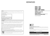 Kenwood KDC-148 Instruction Manual