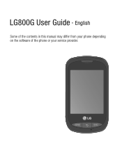 LG LG800G User Guide