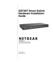 Netgear GS748T GS748Tv3 Hardware manual