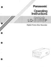 Panasonic LQD100 LQD100 User Guide