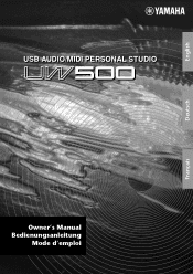 Yamaha UW500 UW500 Owners Manual