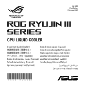 Asus ROG RYUJIN III 360 ROG RYUJIN III Series Quick Start Guide Multiple Languages