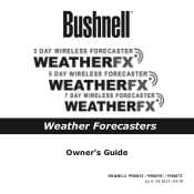 Bushnell Weather FX 7 Owner's Manual