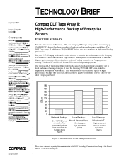 Compaq 312134-B21 Compaq DLT Tape Array II: High-Performance Backup of Enterprise Servers