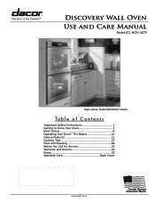 Dacor EO230 Use & Care Manuals