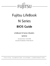 Fujitsu N7010 N7010 BIOS Guide