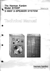 Harman Kardon S150P Technical Sheet