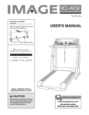 Image Fitness 10.4qi Treadmill English Manual