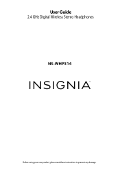 Insignia NS-WHP314 User Manual (English)