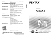 Pentax 18493 Operation Manual