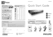 Philips DVDR3320V Quick start guide