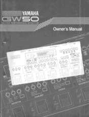 Yamaha GW50 Owner's Manual