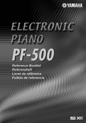 Yamaha PF-500 Reference Booklet
