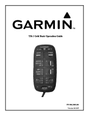 Garmin TR-1 Gold Marine Autopilot TR-1 Gold Basic Operations Guide PN 906-2001-00