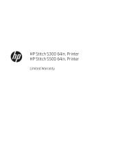 HP Stitch S500 Limited Warranty