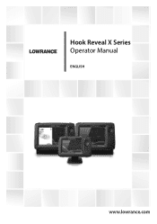 Lowrance HOOK Reveal 7 SplitShot HOOK Reveal X Series Operator Manual