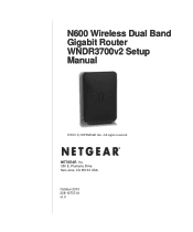 Netgear WNDR3700v2 WNDR3700v2 Setup Manual