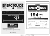 RCA RFRF452-6COM Energy Label