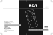 RCA RP5025 User Manual