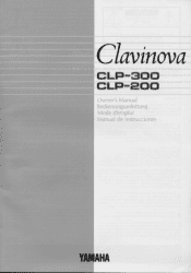 Yamaha CLP-200 Owner's Manual (image)