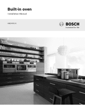 Bosch HBE5451UC Installation Instructions