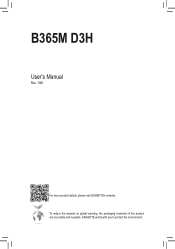 Gigabyte B365M D3H User Manual