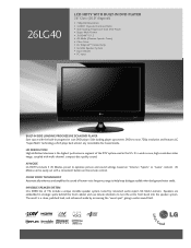 LG 26LG40 Specification (English)