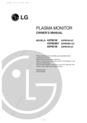 LG 50PM1M Owners Manual