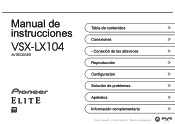 Pioneer VSX-LX104 Refurbished Instruction Manual Spanish