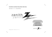 Zenith 615 Owner's Manual (English)