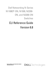 Dell N3200-ON Networking N-Series Switches CLI Reference Guide version 6.8.0