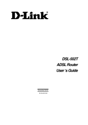 D-Link DSL-502G User Guide