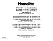 Homelite UT10568 Replacement Parts List