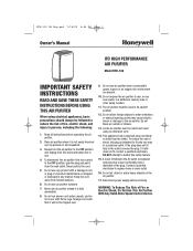 Honeywell HFD-130 Owners Manual