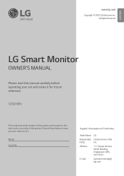 LG 32SQ780S-W Owners Manual
