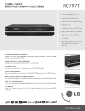 LG RC797T Specification (English)
