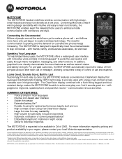 Motorola F3 Brochure