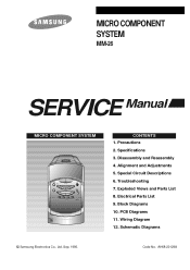Samsung MM-26 Service Manual