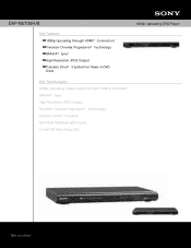 Sony DVPNS700H/B Marketing Specifications (Black model)